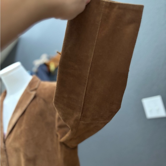 GAP - Leather Suede Jacket/Blazer, vintage 90s - Picture 14 of 17